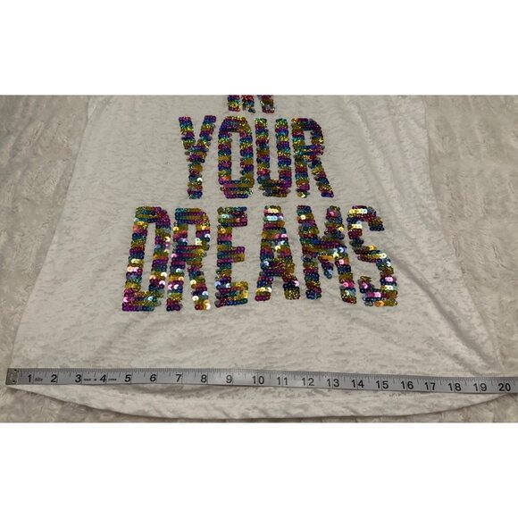 Rebellious One "In Your Dreams" Sleeveless T-Shirt Cotton Blend Women's Size XL - Picture 8 of 12